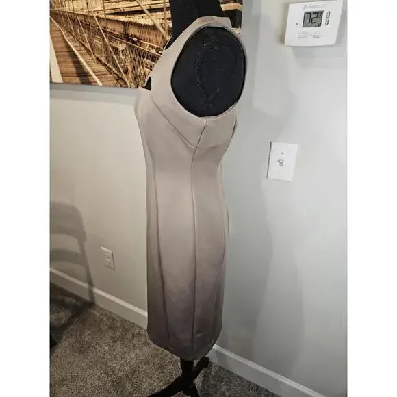 Calvin Klein Tan Cut-Out Sheath Dress - Picture 2 of 6